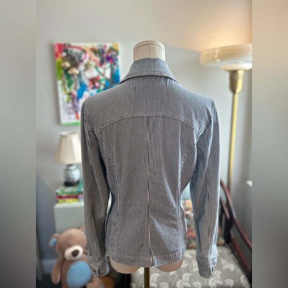 LAL live a Little pin strip denim jacket - Picture 2 of 4